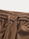 Casual Straight-Leg Corduroy Pants Pants coofandystore