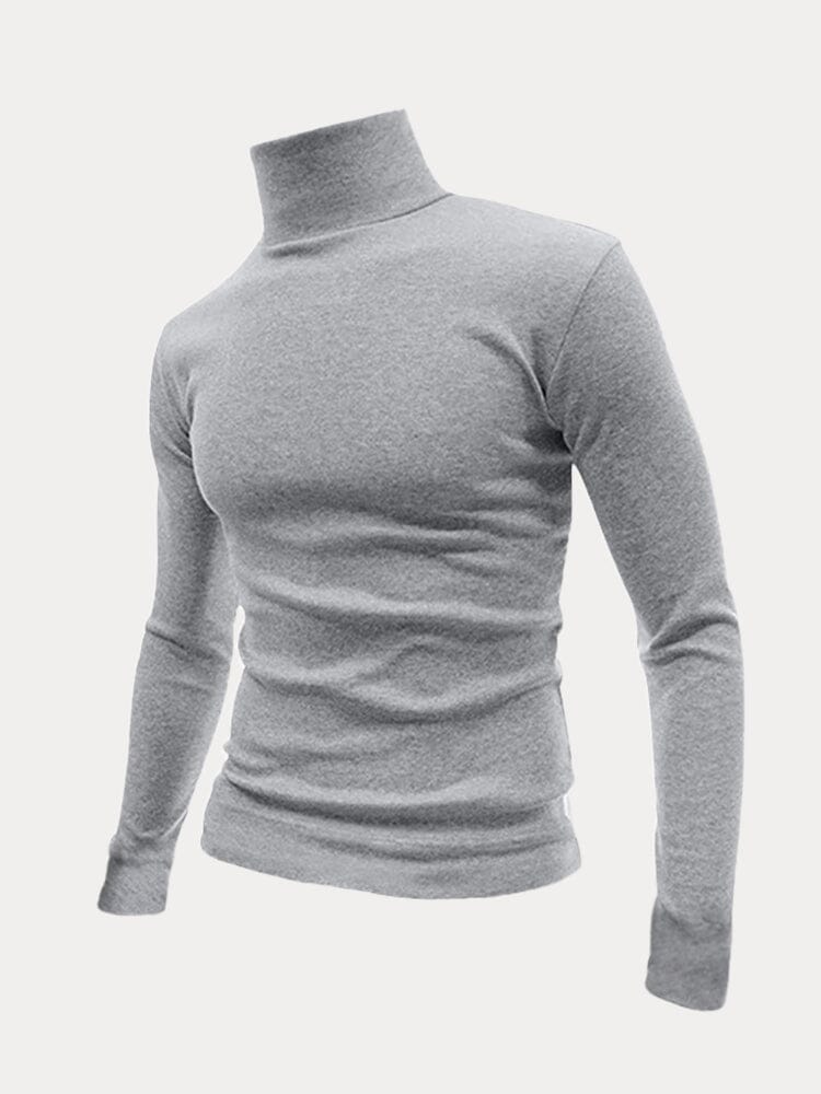Classic Turtleneck Pullover Undershirt Shirts coofandy 