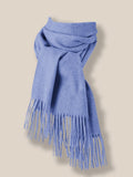 Comfy Tassel Faux Pashmina Scarf Scarf coofandy Clear Blue F