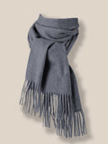 Comfy Tassel Faux Pashmina Scarf Scarf coofandy Dark Grey F