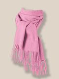 Comfy Tassel Faux Pashmina Scarf Scarf coofandy Peach Pink F