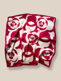Sky-Friendly Printed Square Silk Scarf Scarf coofandy PAT17 F