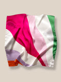 Sky-Friendly Printed Square Silk Scarf Scarf coofandy PAT20 F