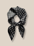 Sky-Friendly Printed Square Silk Scarf Scarf coofandy PAT14 F