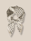Sky-Friendly Printed Square Silk Scarf Scarf coofandy PAT16 F