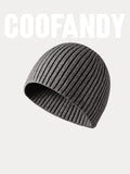 Classic Solid Knit Beanie Accessories coofandystore Light Grey