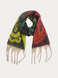 Soft Warm Tassel Shawl Scarf Scarf coofandy Green F
