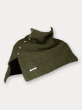 Stylish Knit Button Shawl Scarf Scarf coofandy Army Green F (51*53cm)