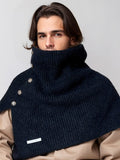 Stylish Knit Button Shawl Scarf Scarf coofandy
