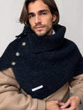 Stylish Knit Button Shawl Scarf Scarf coofandy
