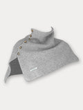 Stylish Knit Button Shawl Scarf Scarf coofandy Light Grey F (51*53cm)