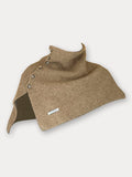Stylish Knit Button Shawl Scarf Scarf coofandy Camel F (51*53cm)