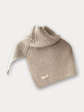 Simple Knit Pullover Shawl Scarf Scarf coofandy Khaki F (51*53cm)
