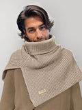 Simple Knit Pullover Shawl Scarf Scarf coofandy