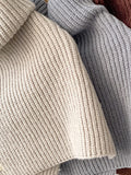 Simple Knit Pullover Shawl Scarf Scarf coofandy