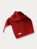 Simple Knit Pullover Shawl Scarf Scarf coofandy Red F (51*53cm)