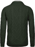 Shawl Collar Button Down Knitted Sweater with Pockets (US Only) Sweaters COOFANDY Store