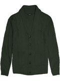 Shawl Collar Button Down Knitted Sweater with Pockets (US Only) Sweaters COOFANDY Store