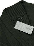 Shawl Collar Button Down Knitted Sweater with Pockets (US Only) Sweaters COOFANDY Store