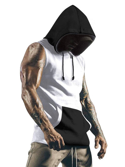 Coofandy Workout Hooded Tank Top (US Only) Tank Tops coofandy White S 