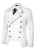 Coofandy Double-Breasted Blazer (US Only) Blazer coofandy White S