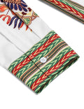 Casual Ethnic Graphic Long Shirt (US Only) Shirts COOFANDY Store