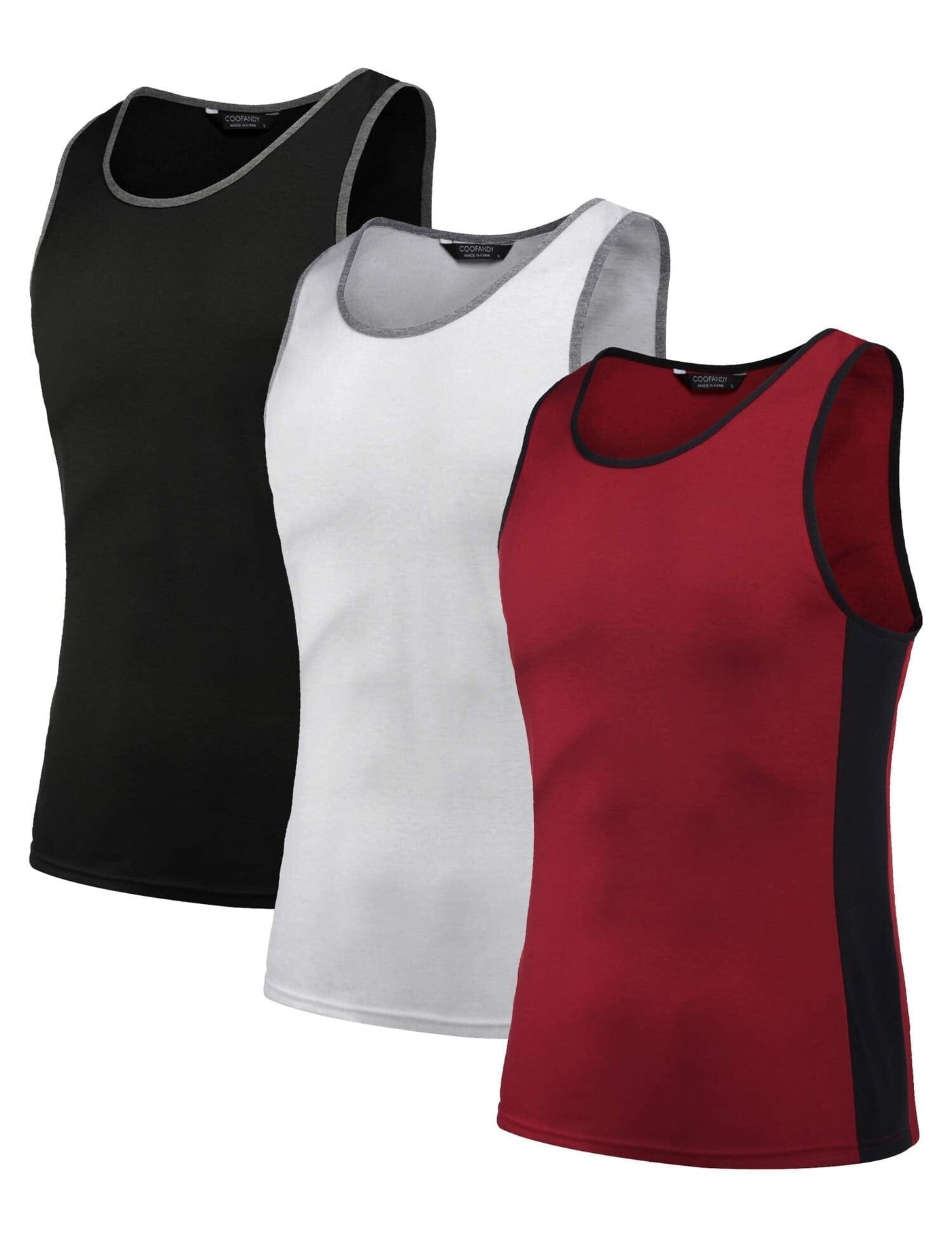 Coofandy 3 Pack Workout Tank Top (US Only) Tank Tops coofandy 