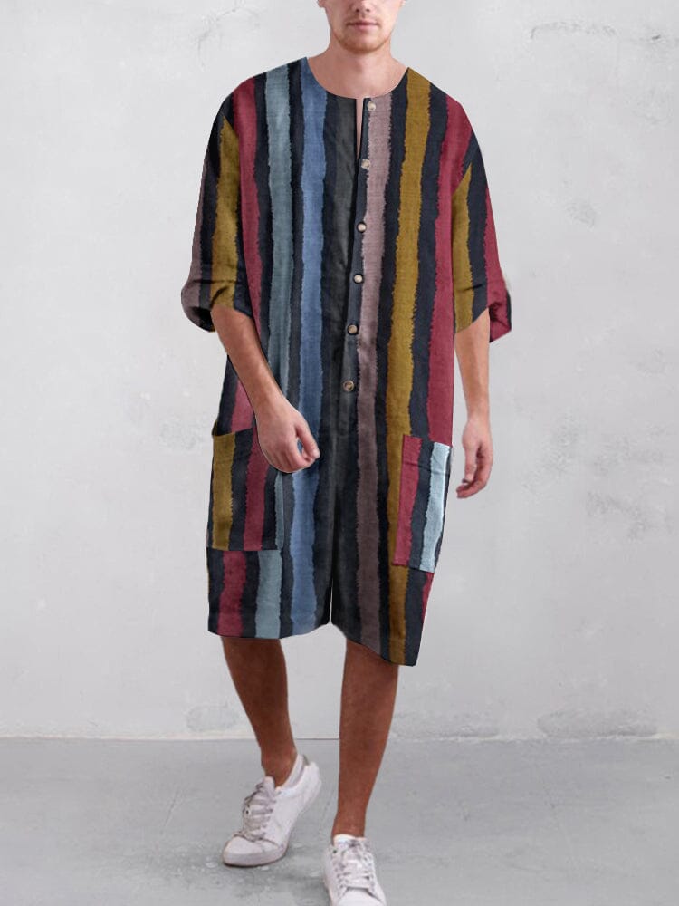 Coastal Cool Linen Cropped Jumpsuit main image 1