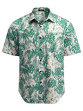 Hawaiian Tropical Button Down Vintage Floral Shirt (US Only) Shirts coofandystore PAT14 S