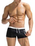 Coofandy Swim Square Leg Board Short (Us Only) Shorts coofandy Black/White S
