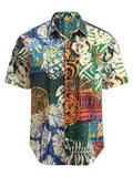 Hawaiian Tropical Button Down Vintage Floral Shirt (US Only) Shirts coofandystore PAT11 S