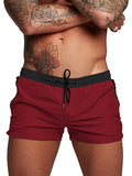 Coofandy Classic Slim Gym Sport Short (US Only) Shorts coofandy Red/Black S
