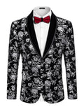 Coofandy Floral Wedding Blazer (US Only) Blazer coofandy Silver S