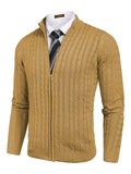 Cardigan Knitted Zip Up Sweater with Pockets (US Only) Sweaters Coofandy&