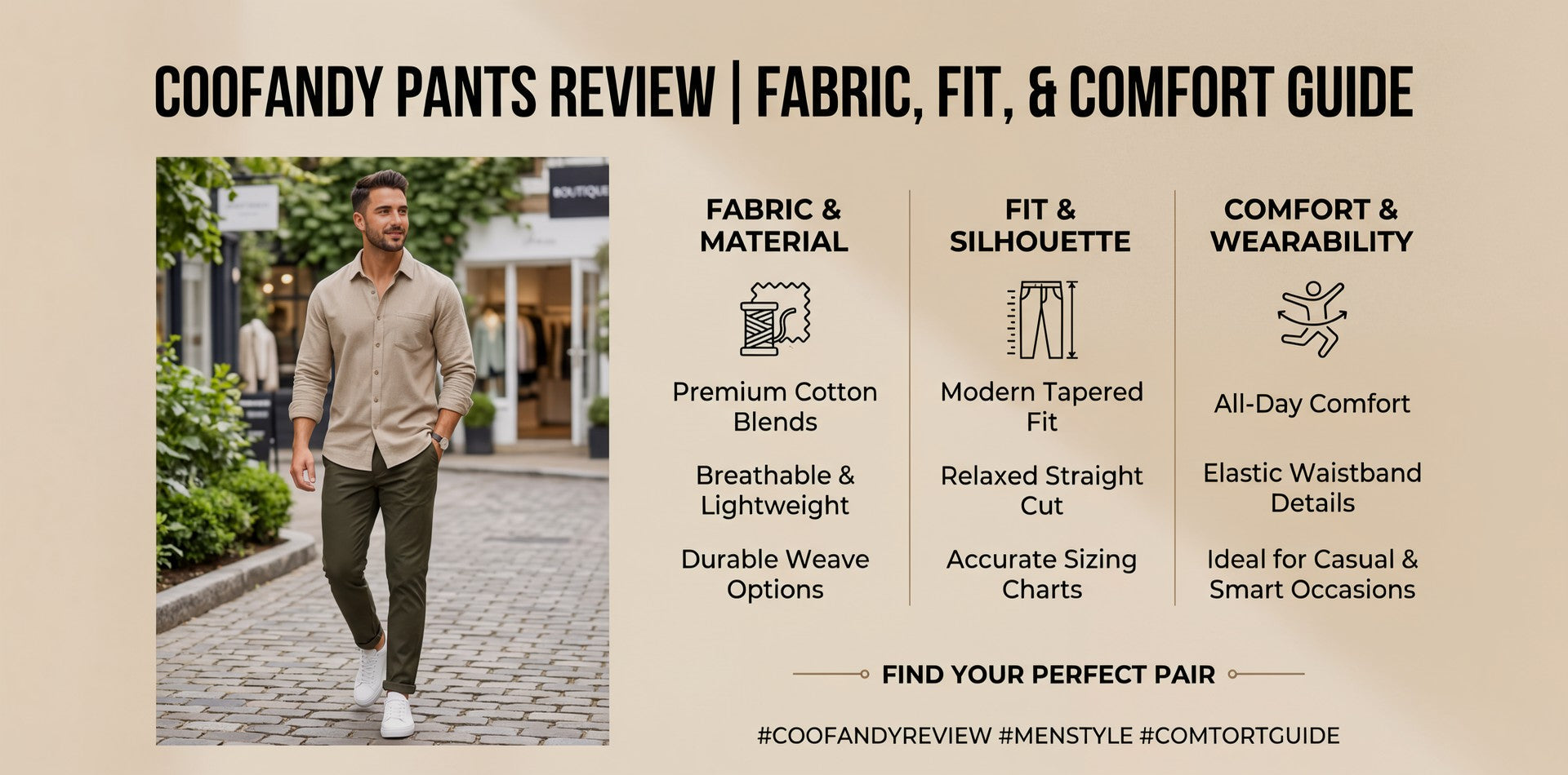COOFANDY Pants Review: Fabric, Fit, and Comfort Guide