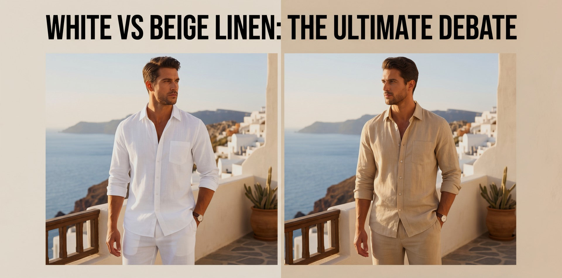 White vs Beige Linen Set: Which Looks Better on Men?