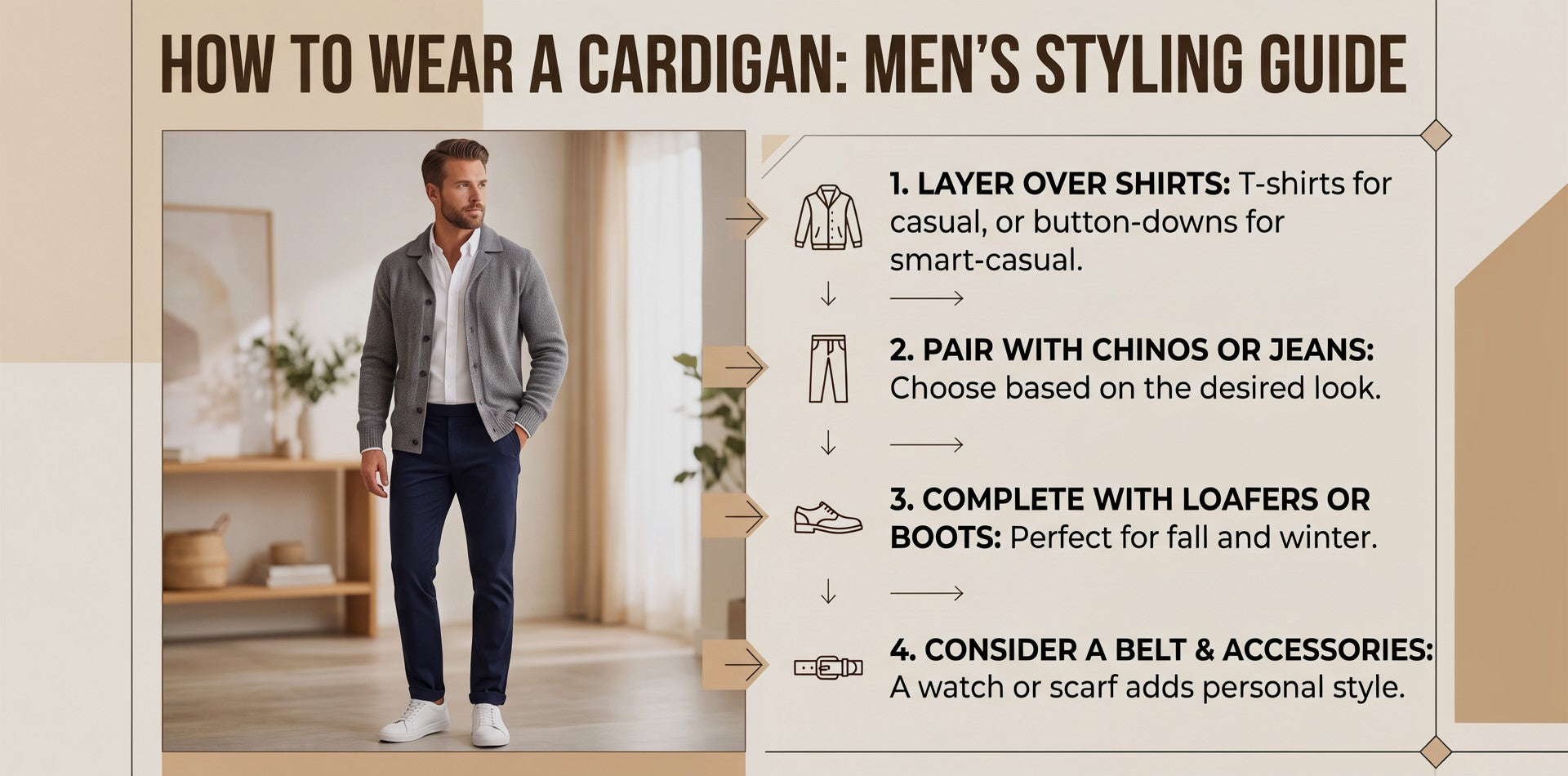 How to Wear a Cardigan: Men's Styling Guide