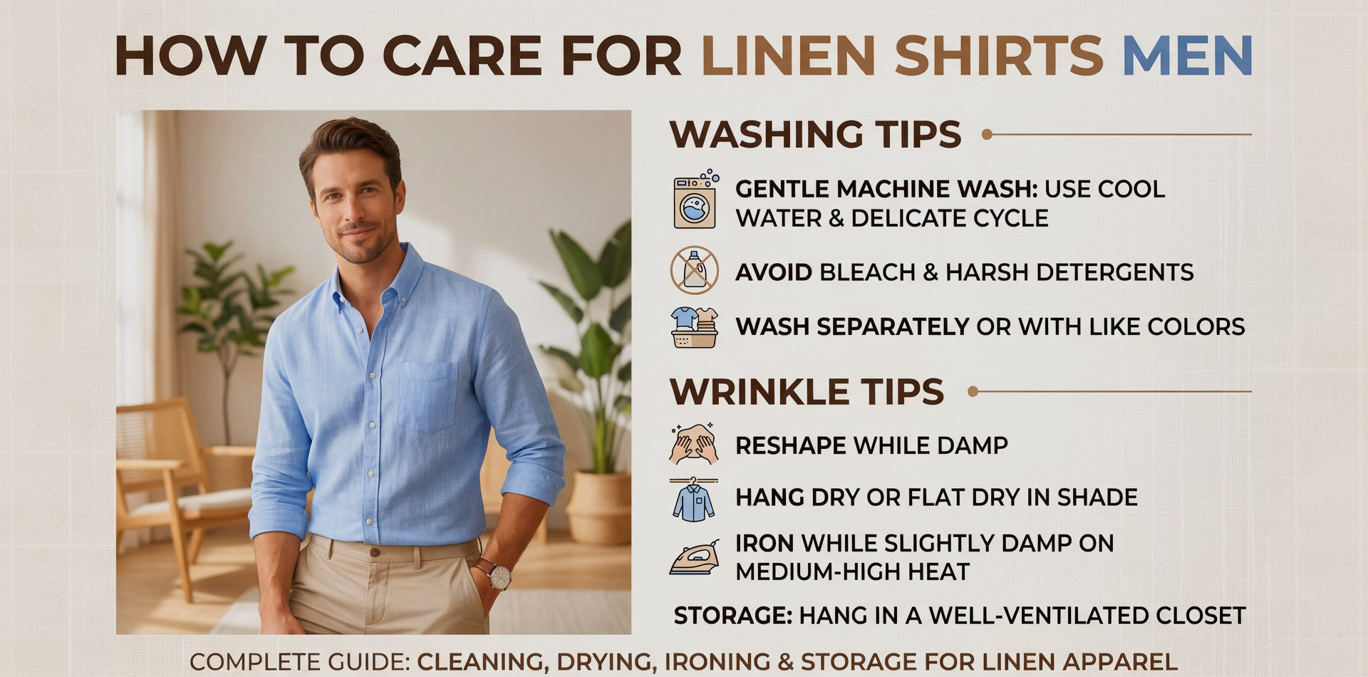 How to Care for COOFANDY Shirts: Washing & Wrinkle Tips