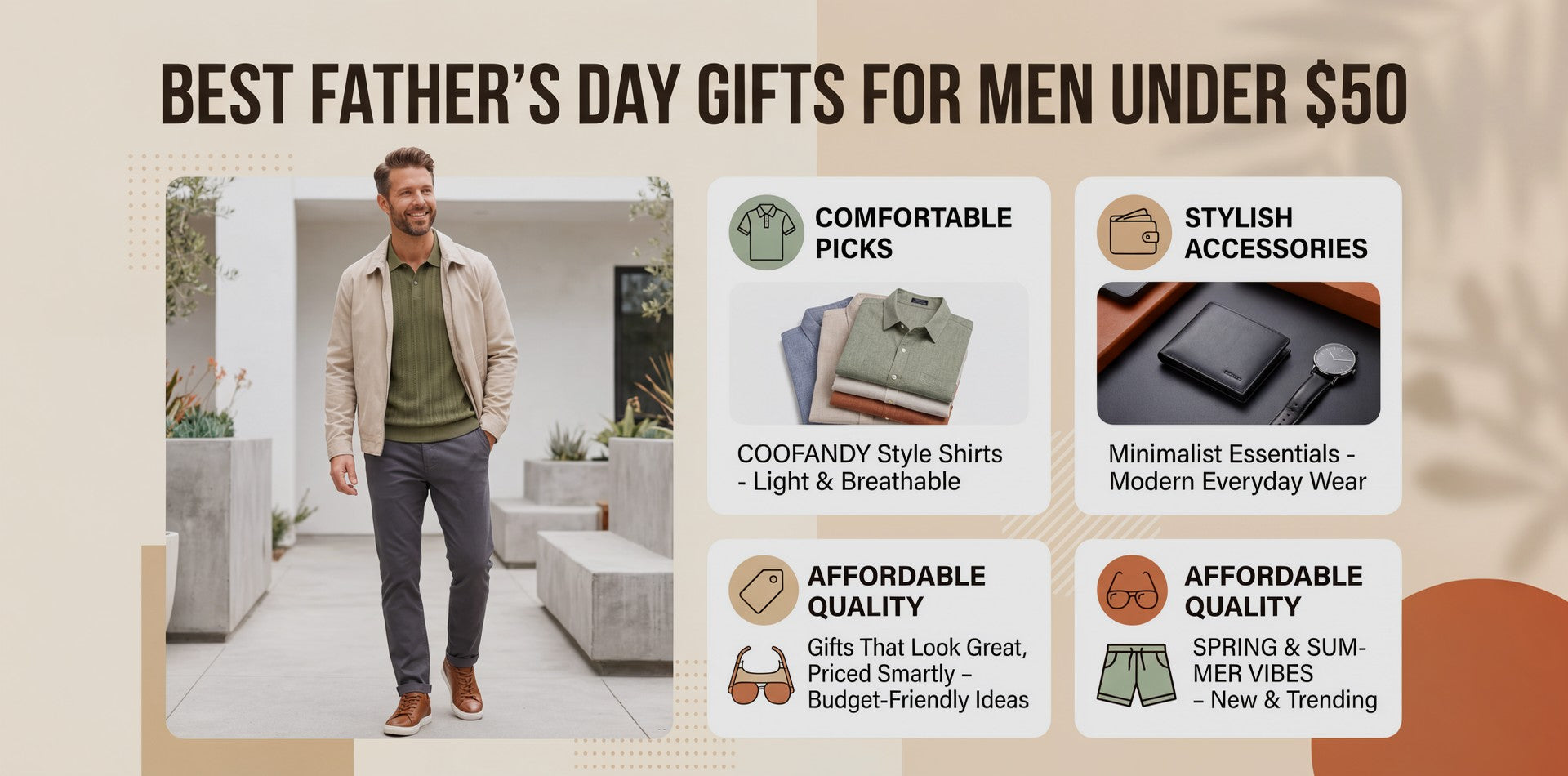 Best Father's Day Gifts for Men Under $50: Comfortable, Stylish Picks He'll Actually Wear