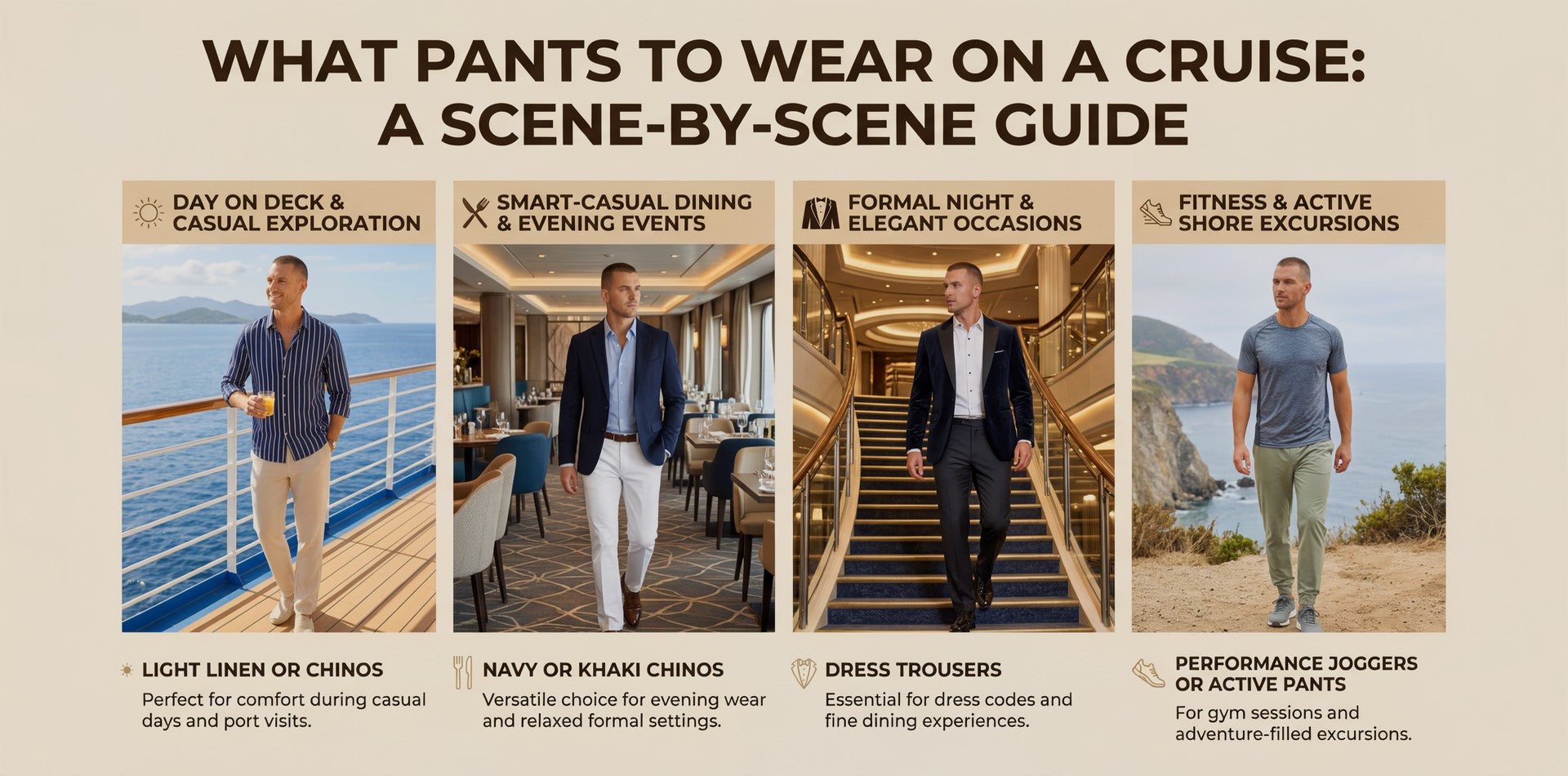 What Pants to Wear on a Cruise: A Scene-by-Scene Guide