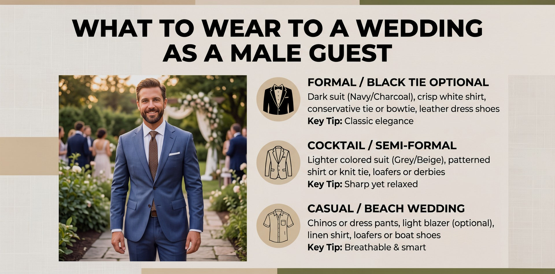 What to Wear to a Wedding as a Male Guest