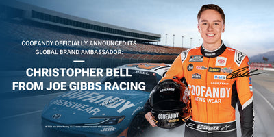 COOFANDY Officially Announced Its Global Brand Ambassador: CHRISTOPHER BELL from NASCAR JGR