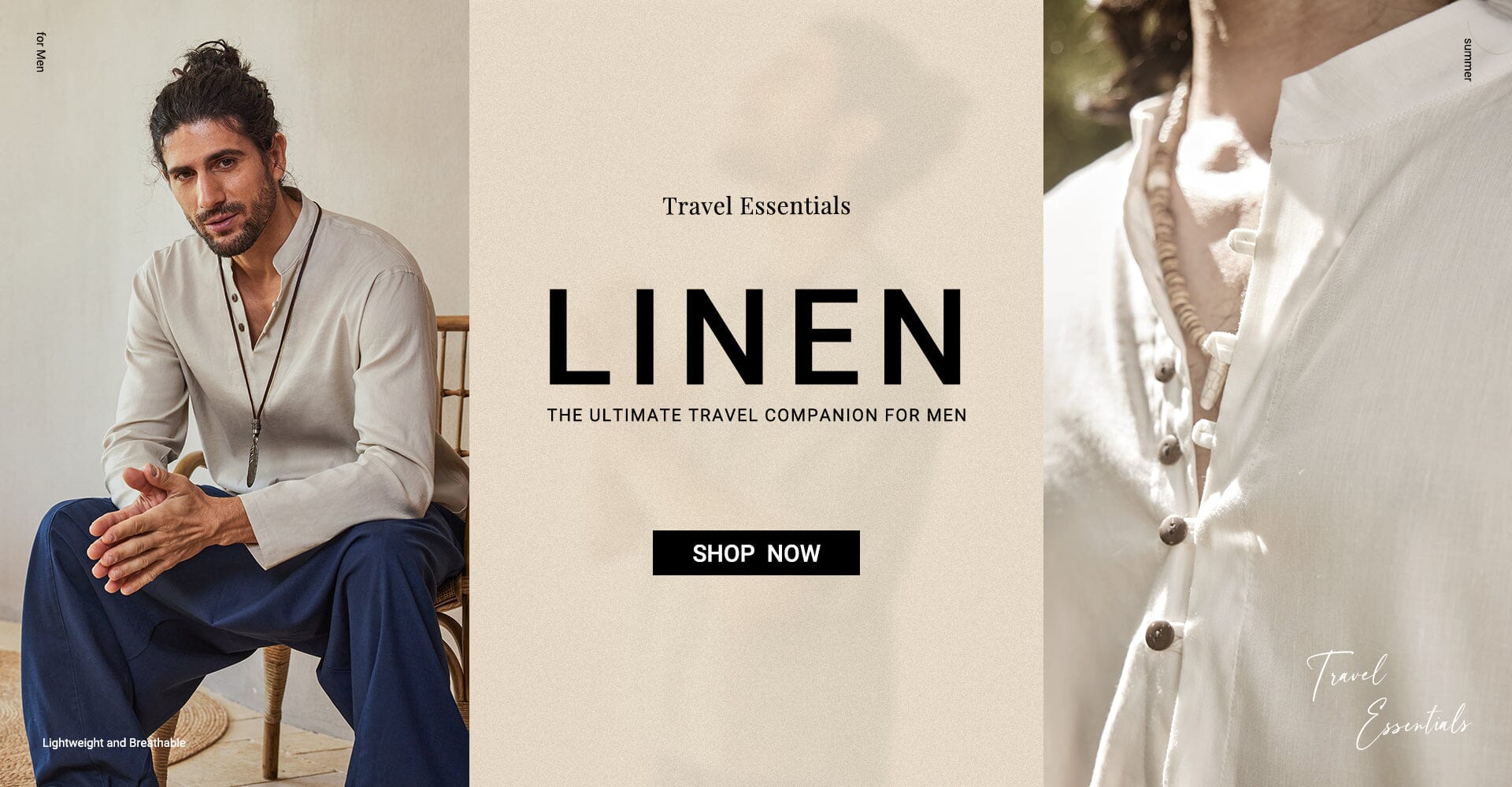 Travel Essentials: Linen - The Ultimate Travel Companion for Men – COOFANDY