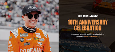COOFANDY 10th Anniversary Celebration: Partnering with JGR and Christopher Bell to Power the NASCAR Xfinity 500!