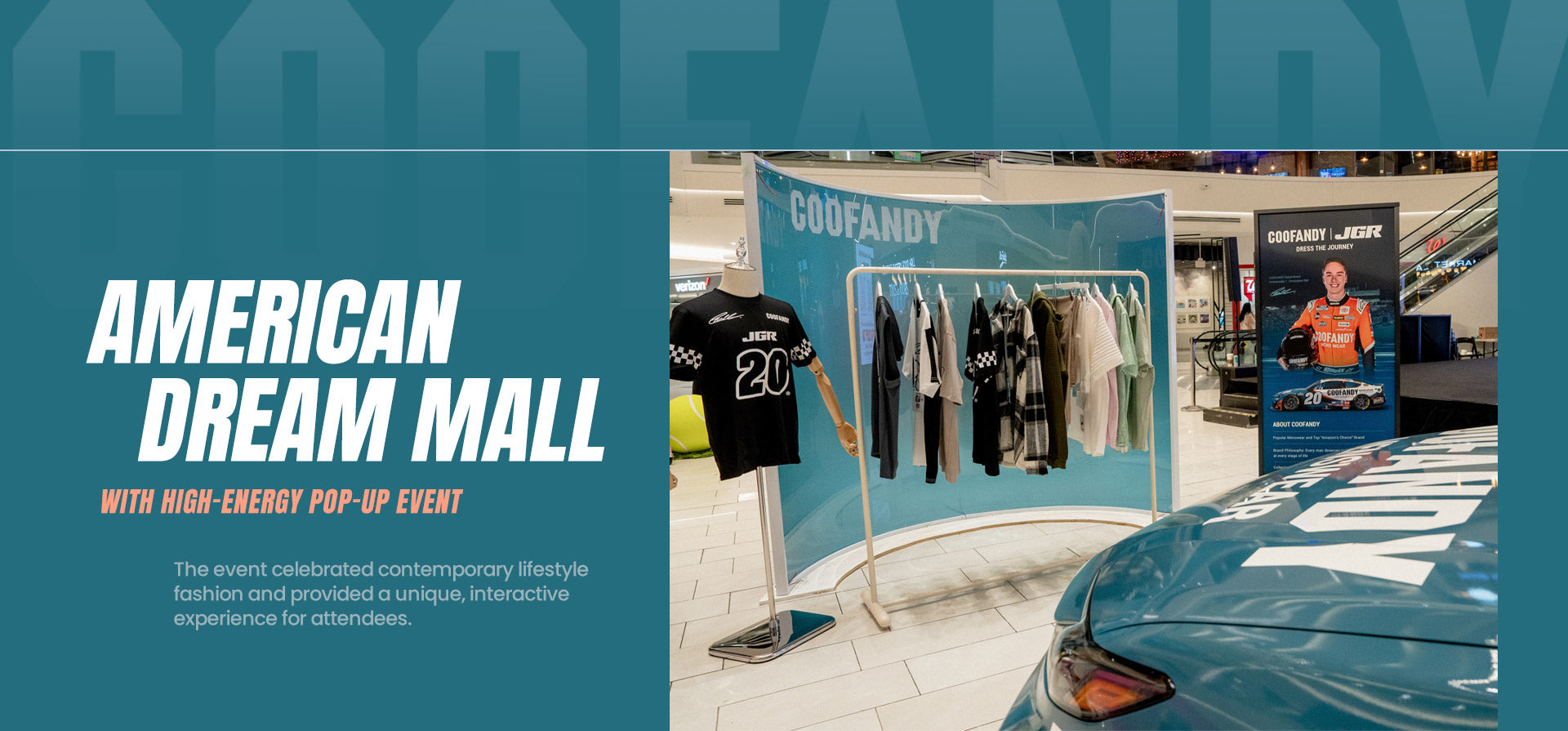 COOFANDY at American Dream Mall with High-Energy Pop-Up Event