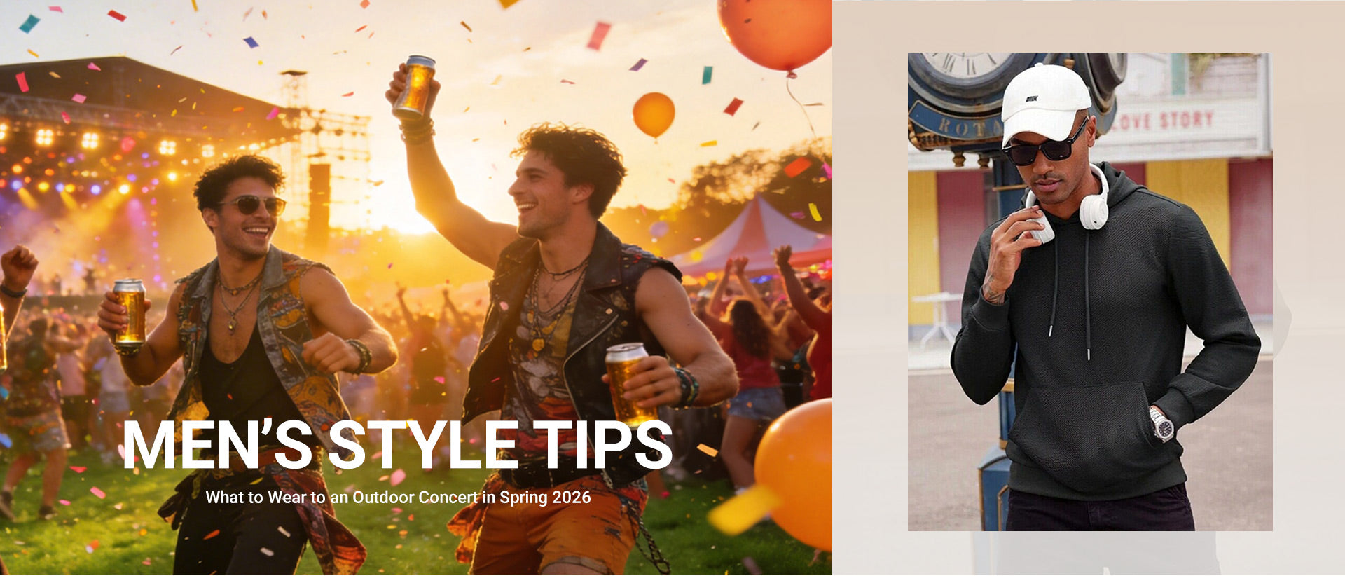 What to Wear to an Outdoor Concert in Spring 2026：Men’s Style Tips