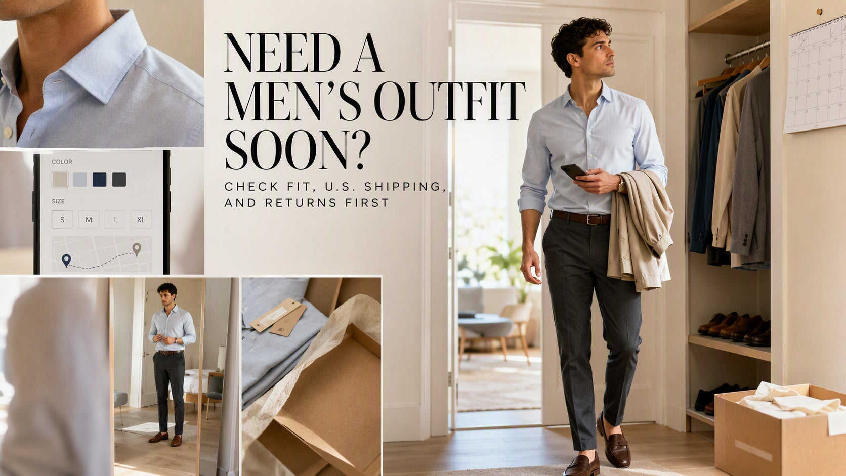 Need a Men’s Outfit Soon? Check Fit, U.S. Shipping, and Returns First