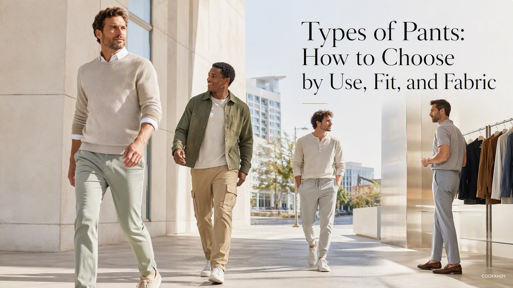 Types of Pants: How to Choose by Use, Fit, and Fabric