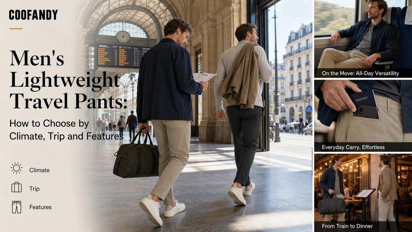 Men's Lightweight Travel Pants: How to Choose by Climate, Trip and Features