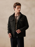 Plaid Wool-Blend Jacket Jackets coofandy 